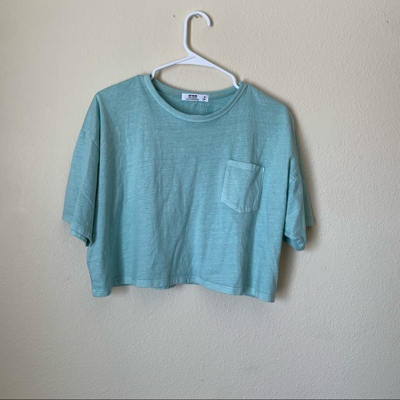 SOLD NWT Light blue cropped tee - Picture 2 of 4